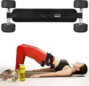 Hip Thrust Belt for Exercise- Booty Belt for Heavy Dumbbells, Kettlebells Weight Use- Premium Padded Hip Thrust Slip Resistant Home Gym Workout Belt- Booty Builder Glute Equipment