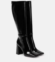 [Gianvito Rossi] Gianvito Rossi 95 patent leather knee-high boots AU 11 black