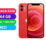Apple iPhone 12 (64GB, Red) - Refurbished (Excellent)