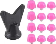 [Lyaciomn] 12Pcs Football Shoe Spikes Soccer Boot Cleats M5 Threading Screw 7mm 10mm Anti Slip Replacement Studs Pink