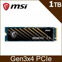 在飛比找PChome24h購物優惠-MSI SPATIUM M390 1TB PCIe SSD 