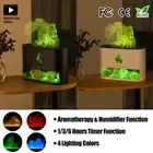 Salt Stone Flame Ultrasonic Aroma Aromatherapy Diffuser Air Humidifier Purifier