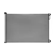 Extra Wide Retractable Baby Gate, 33" Tall, Extends up to 71" Wide, Grey/Child S