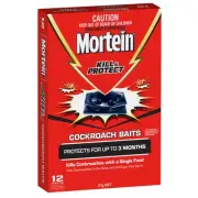 Mortein Kill And Protect Cockroach Baits - 12 Pack