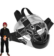 Boxing Face Guard Kids, Boxing Face Shield | Sporty Face Shield | Clear Karate Headgear for Training Partner, Karate Training Face Shield Gear