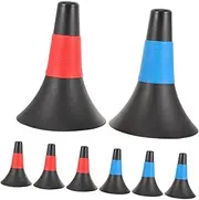 ibasenice 8pcs Soccer Training Cones Durable Horn Shape Agility Markers for Basketball Football Drills Compact Stackable Design for Easy Storage and Transport