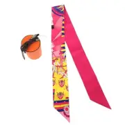 Hermes Twilly Plumetis Silk Rose Multicolor 0771