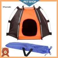 在飛比找蝦皮購物優惠-Sp 小型犬貓折疊防紫外線防水寵物帳篷拼布屋