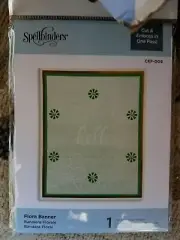 Spellbinders Cut & Emboss Folder CEF-009 Flora Banner