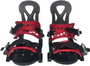 ​ALTITUDE JR RIPPER SNOWBOARD BINDINGS 4x4 BURTON 3D & EST SIZES 3-6 BLACK/RED