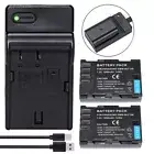 2x DMW-BLF19 Battery & LED Charger for Lumix DC-G9 DMC-GH3 DMC-GH4 DC-GH5 GH5S