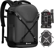TARION Camera Backpack, Photography Backpack with Hard Shell, Camera Bag with 15'' Laptop Compartment and Rain Cover, Backpack for Drones DSLR SLR Cameras Accessories