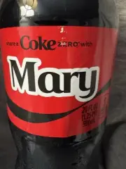 Share a Coke with Mary 2025 Personalized Gift Coca~Cola Bottle 20oz Zero
