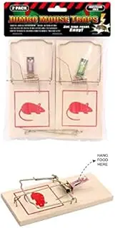 6Pcs Jumbo Reusable Wooden Mice Mouse Traps Bait Mice Home Garden Supplies Mouse Killer Pest Control Mousetrap