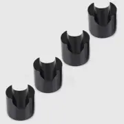 4pcs 45mm Aluminium Speaker Shock Spike Pad Stand Isolation Feet Holder #Black