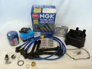 Tune-Up Kit Cap Rotor NGK Wires-Laser Spark Plug PCV 98-02 Honda Accord LX EX (for: Honda)