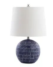 JONATHAN Y Designs 21in Ronald Ceramic LED Table Lamp