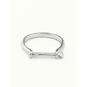 Uno de 50 Estás Grillado Silver Metal Bangle PUL1245MTL XL
