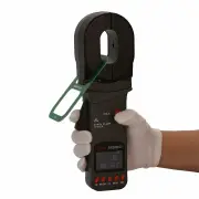 EU Direct FR2000C+ 0.01Ω-1200Ω Clamp Ground Resistance Tester Loop Resistance Tester 0.00mA-20A Leakage Current Test 300