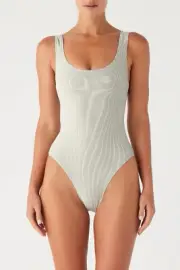 Zulu And zephyr Signature Scoop One Piece in Coconut Size 12 Brand New With Tags