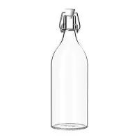 在飛比找Yahoo!奇摩拍賣優惠-☆創意生活精品☆IKEA KORKEN 1公升 附蓋水瓶 透