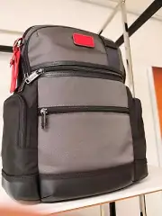 NEW Tumi PARRISH 16.0” Ballistic Nylon Backpack - DARK GREY with Red Accents