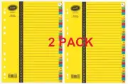 2 - PACK DIVIDERS BANTEX A4 BRIGHT 1-31 PK