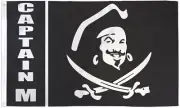 Captain Morgan Pirate Flag 3x5ft Boating Flag Skull Flag Jolly Roger Captain M