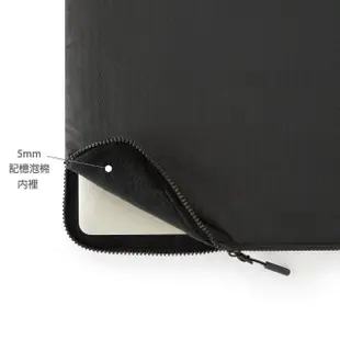 【Pipetto】Organiser MacBook 16/15吋 防撕裂布內袋-黑色(電腦包)