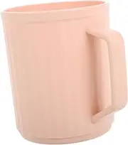 GLSTOY Toothbrush Cup Toothbrush Holders Travel Coffee Cups Rinse Cup Cups with Handles Tubs for Newborns Plastic Cup with Handle Bath Pitcher Bath Mug Pp Pink re-usable
