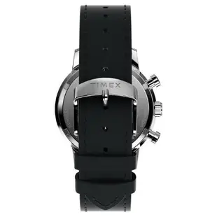 【TIMEX】天美時 Marlin系列 40毫米復古三眼計時手錶 (銀x黑 TXTW2W10300)