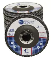 50 Pack 4.5” x 7/8" Jumbo 80 Grit Zirconia Flap Disc Grinding Wheels T29