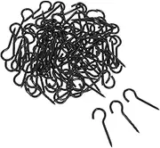 Elegant Stainless Steel Eye Screws 100pcs Heavy Duty Screw Hooks for Clothes Robe Plant Cover DIY Crafts Easy Install