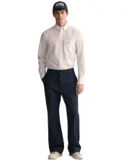 [Gant] Regular Fit Banker Stripe Poplin Shirt in Light Pink