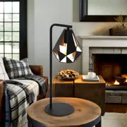 Carlton 4 Table Lamp in Black and Copper