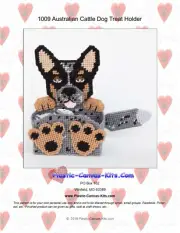 Australian Cattle Dog Treat Holder- Plastic Canvas Pattern or Kit