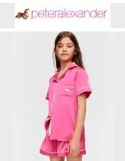 BNWT PETER ALEXANDER GIRLS KIDS SATIN PJ SET SIZE 6 (HOT PINK/LUREX) RRP $79.95