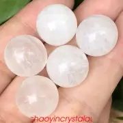 5pcs Natural clear quartz mini ball quartz crystal 16mm sphere gem decor healing