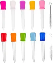 10pcs Set Drawing Tools Eyedropper Tool Small Turkey Baster Sensory Bin Accessories House Dropper Mold Water Squeeze Bulbs Droppers Sensory Tools Eye Dropper Tool