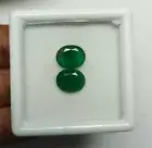 Natural Emerald Oval Cut 4.40 ct. 10x8 mm. Rich Green Zambian Untreated Emerald