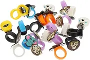 CIYODO 25pcs Finger Rings Theme Jungle Animal Colorful Halloween Woodland Birthday Band Goody Bag Stuffers Favors Chunky Ring Decor Goodie Bags Stuffers Chunky Rings Pvc