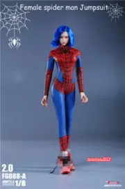 Fire Girl Toys 1/6 FG088B Spider Female Jumpsuit Elastic Bodysuit Clothes Toys