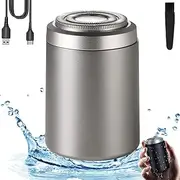SopamiMini Electric Shaver, Mini Portable Electric ShaverSopami,usb Rechargeable Waterproof Electric Razor, SopamiPortable Mini Electric Shaver, Electric Shaver Beard Trimmer (Silver*1)