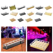 Glass Cup Tray Rack Heavy Base Glass Stand for Coffee Countertop Bar