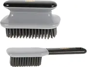 minkissy 2pcs Versatile Shoe Cleaning Brushes Set Durable Household Scrub Brushes for Shoe Care Laundry and Pet Stain Removal Easy Handling and Long Lasting Performance