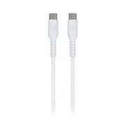 Monster USB-C to USB-C Thermo Plastic Elastometer Cable - White 1.2m