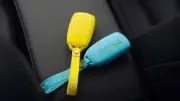 Genuine Chery Omoda 5 Silicone Remote Key Fob Case & Hanger - Yellow