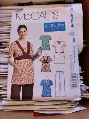 McCalls 5895 Womens Plus Scrubs Uniforms Dress Top Pants Sewing Pattern 18W-24W