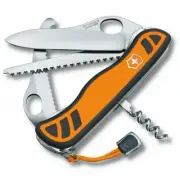 Victorinox Swiss Army Orange Hunter XT Grip Large Pocket Knife Tool w/ Corkscrew