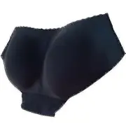 Women Seamless Bottom Buttocks Push Up Black S